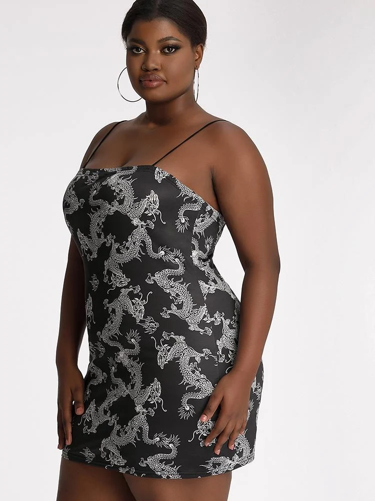 Loong Printed Cami Dress