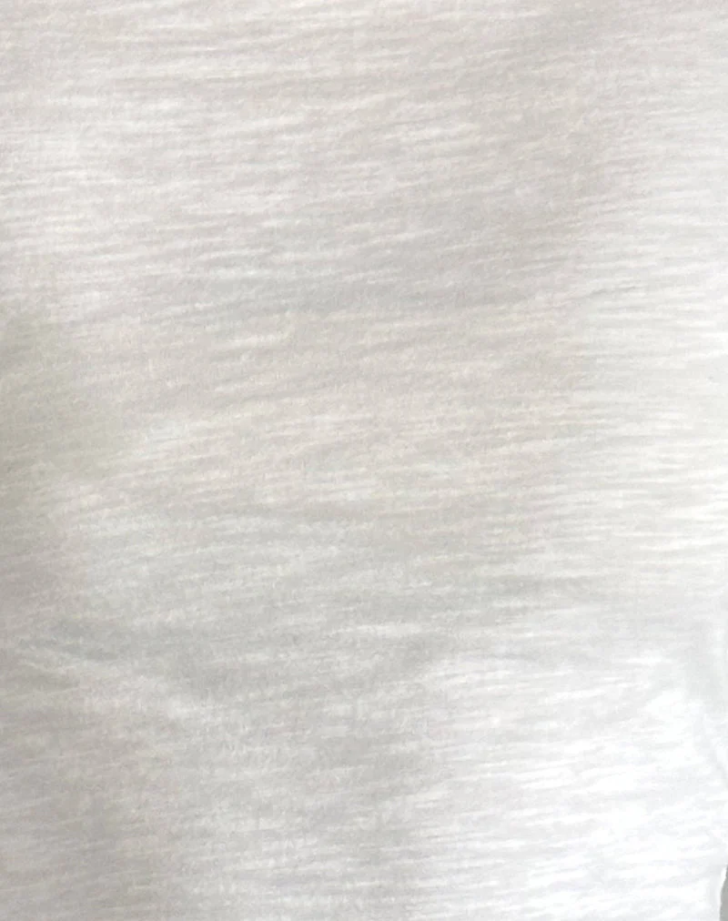 Jojisa Top en jersey blanc cassé