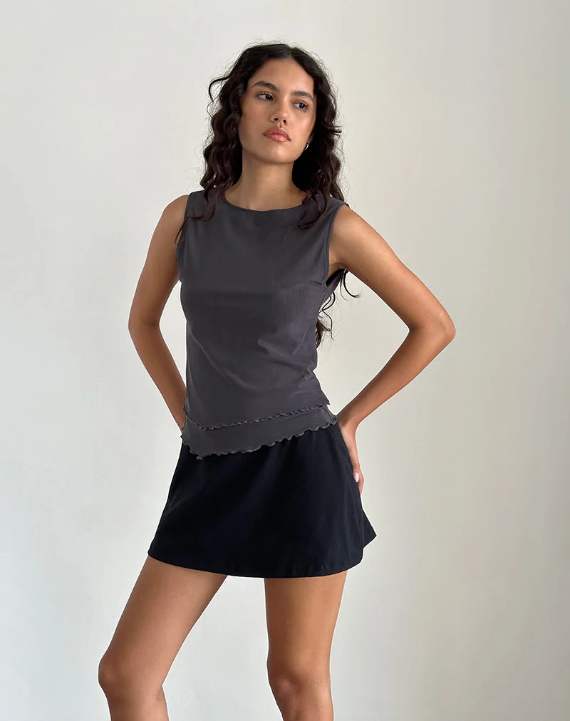 Rochie - Top asymétrique en maille Ocean Storm