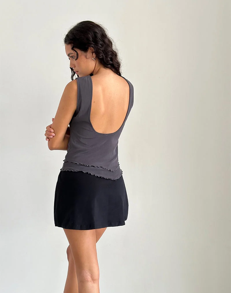Rochie - Top asymétrique en maille Ocean Storm