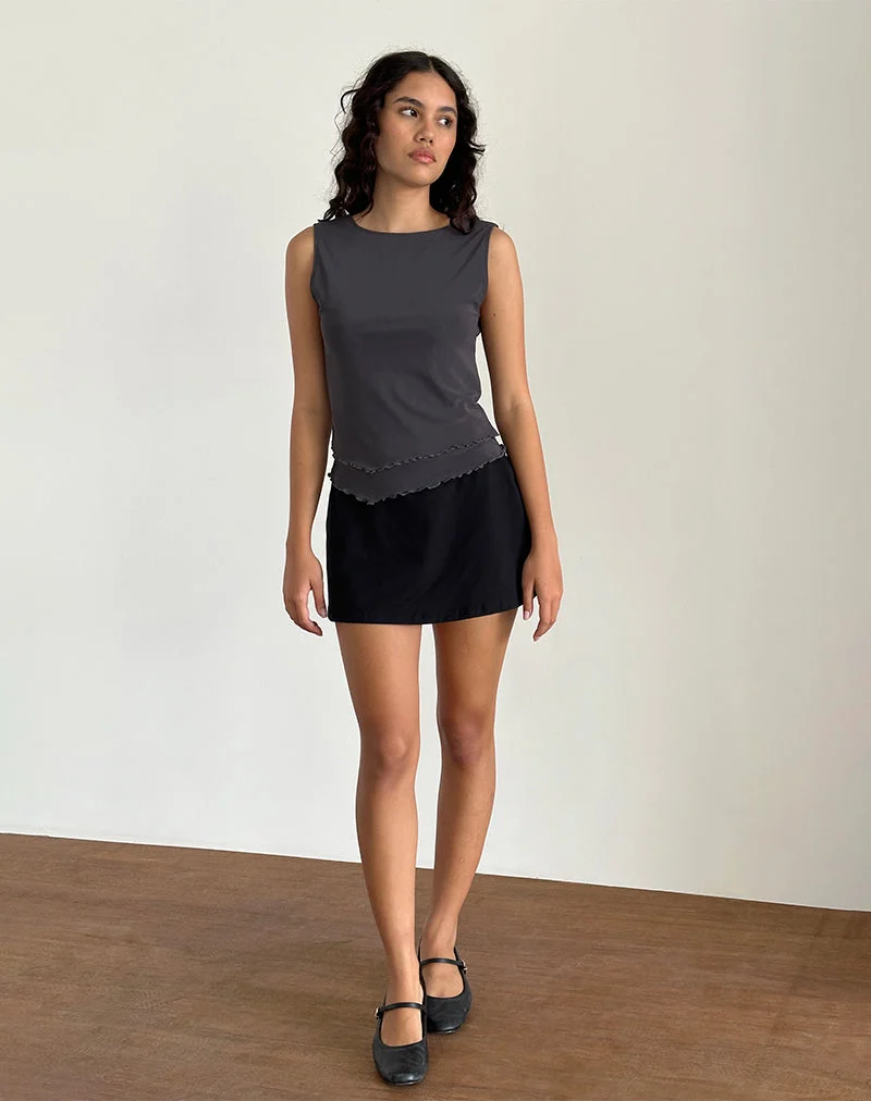 Rochie - Top asymétrique en maille Ocean Storm