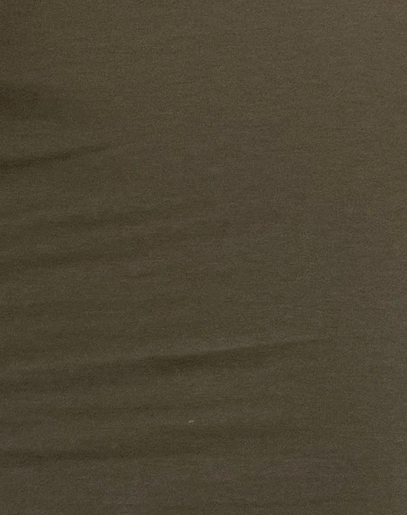 Mini robe Jinsuen en lycra olive