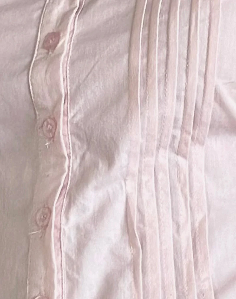 Chemisier Wilmot en popeline rose clair