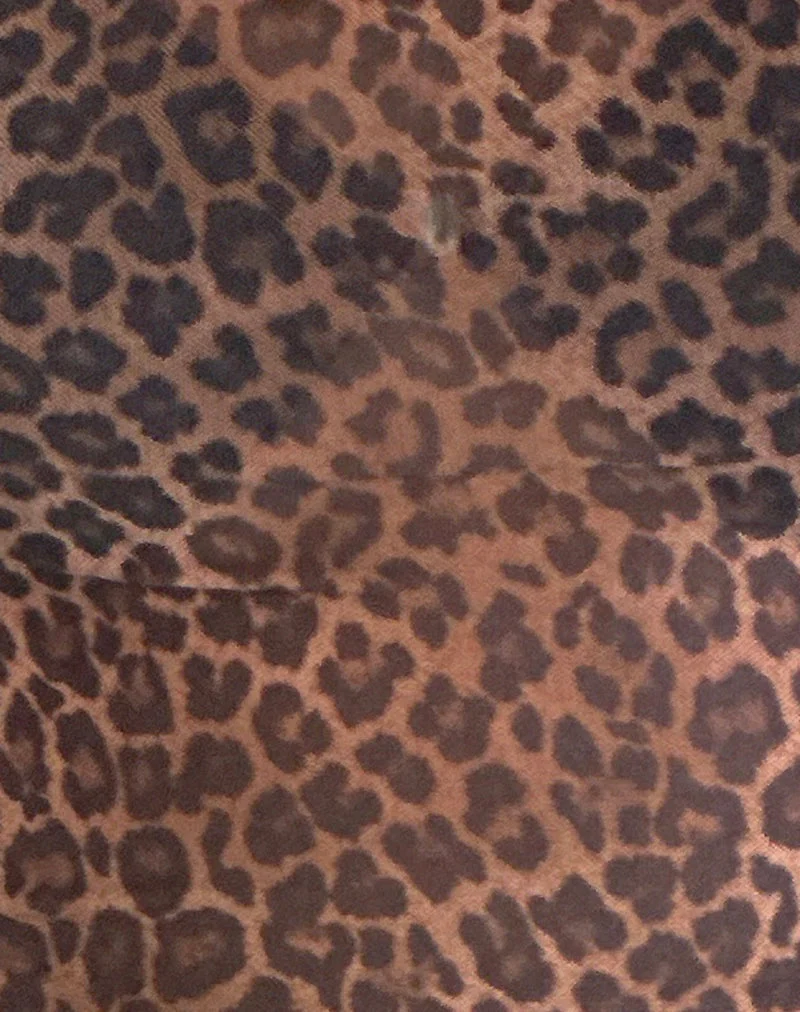Top Jiraya en maille imprimée Rar Leopard