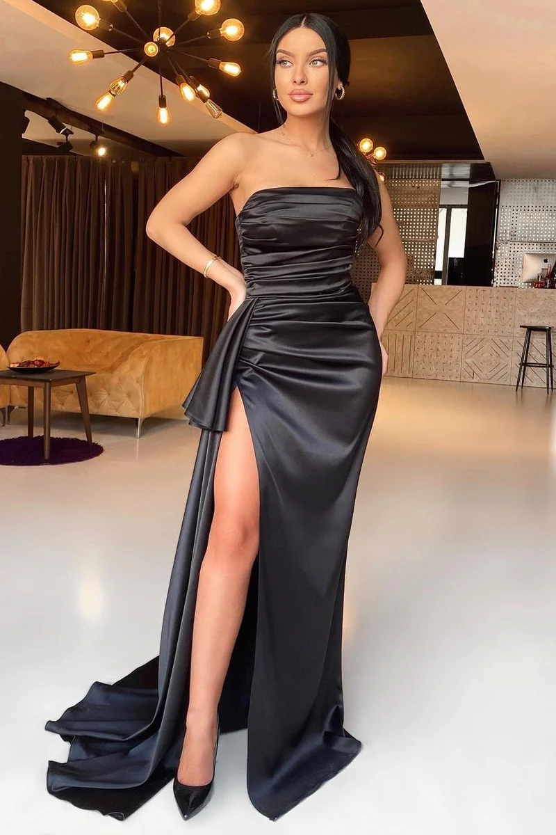Superbe robe de bal sirène orange à épaules dénudées et décolleté en cœur