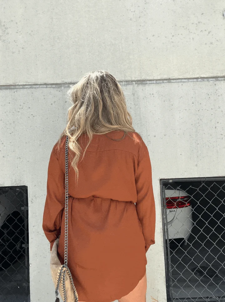 Émeline | Robe chemise à coupe décontractée pour femmes