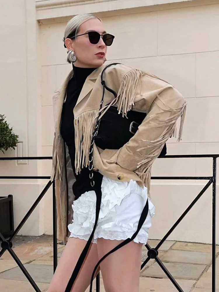 Everard | Veste en daim à franges pour femmes