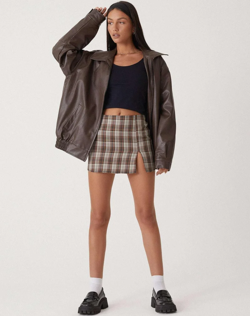 Alistair | Veste en cuir PU oversize pour femmes