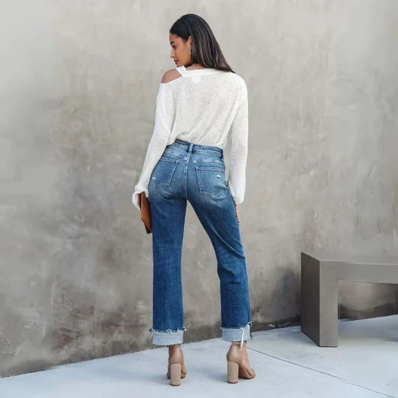 Manon | Pantalon en denim coupe décontractée pour femmes