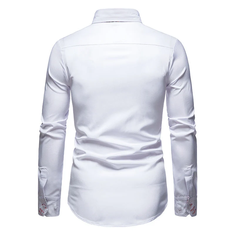 Pascal | Chemise pour Homme | À Poignets Fleuris, Ajustée & Élégante