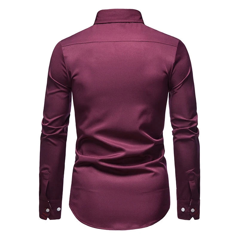 Pascal | Chemise pour Homme | À Poignets Fleuris, Ajustée & Élégante