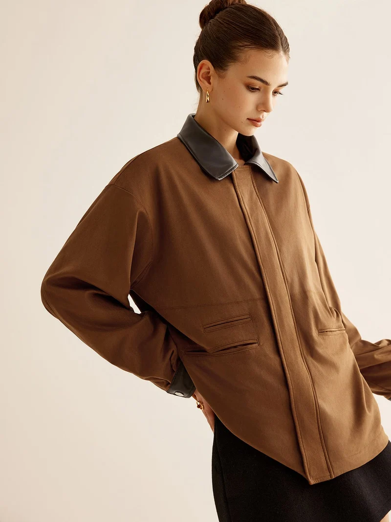 Barbara | Veste oversize camel pour femmes
