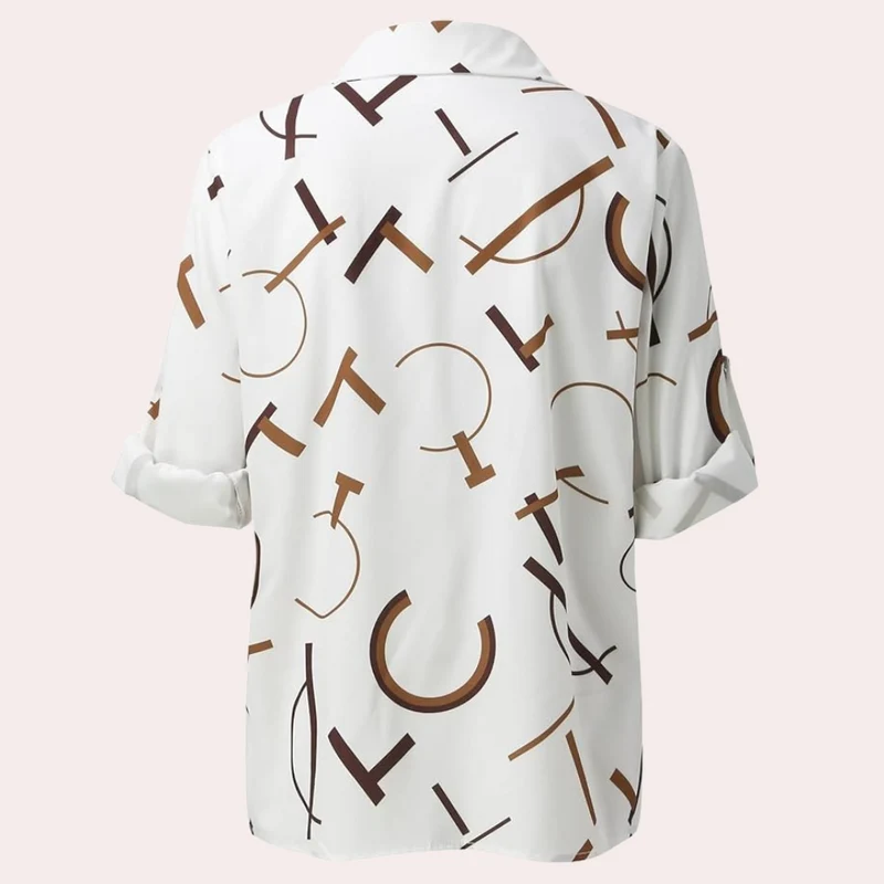 Florence | Blouse pour Femme | À Imprimé Lettres, Classique & Élégante