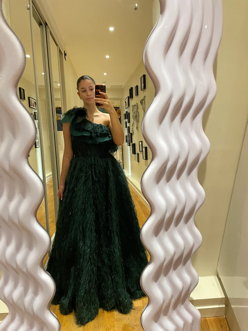 Robe Gala verte