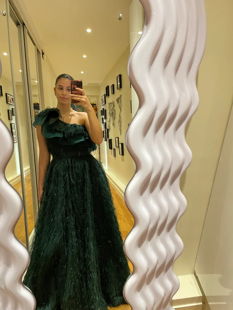 Robe Gala verte