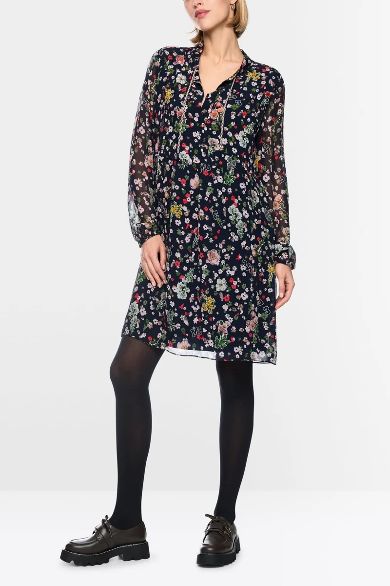 Robe courte fluide à imprimé floral