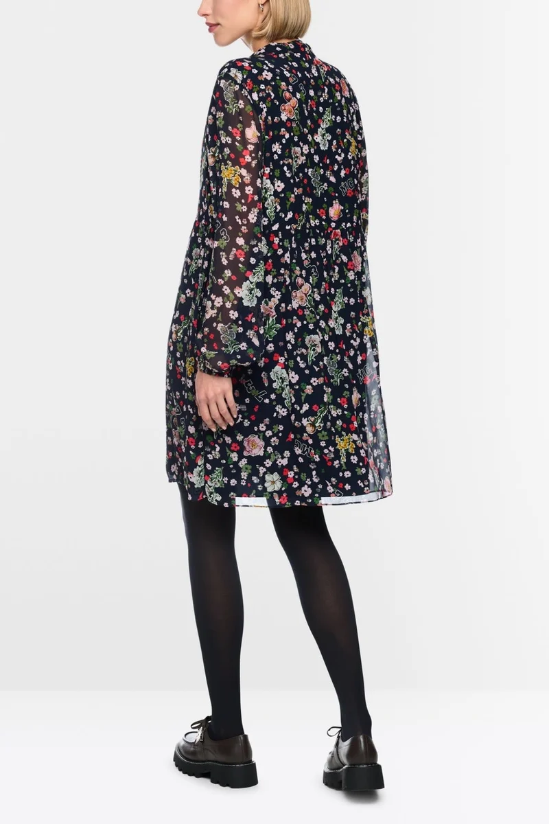 Robe courte fluide à imprimé floral