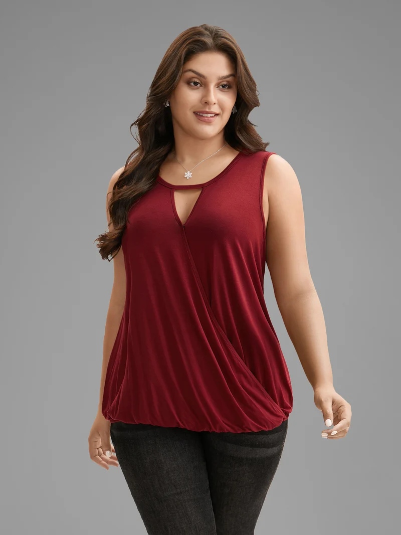 Festive Neck Cut-Out Cami