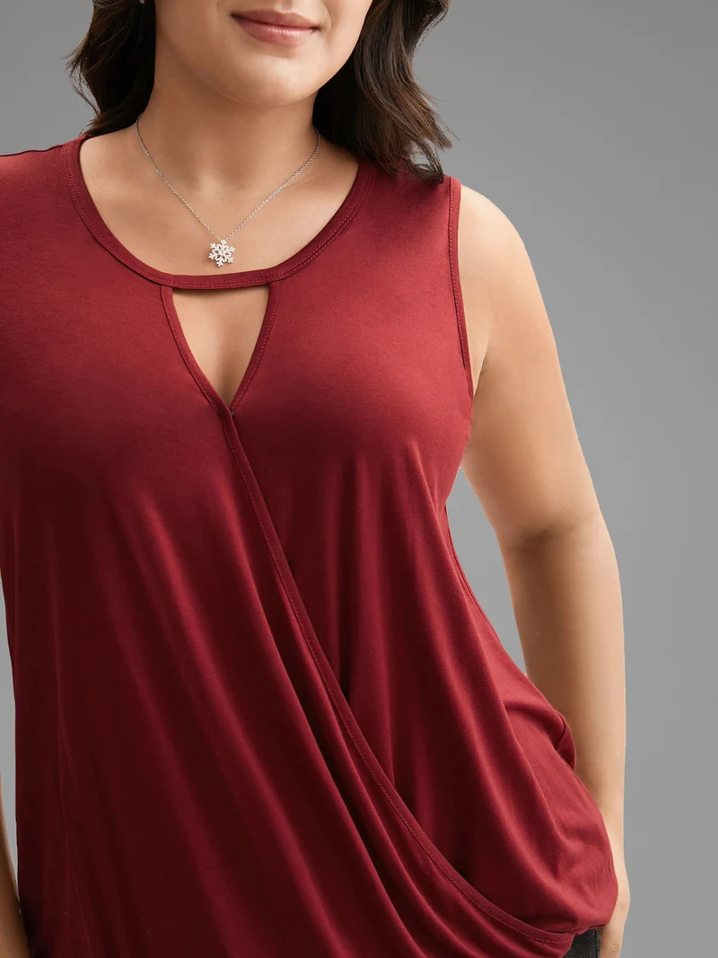 Festive Neck Cut-Out Cami