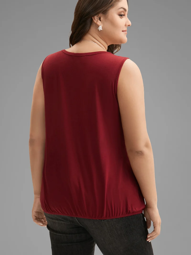 Festive Neck Cut-Out Cami