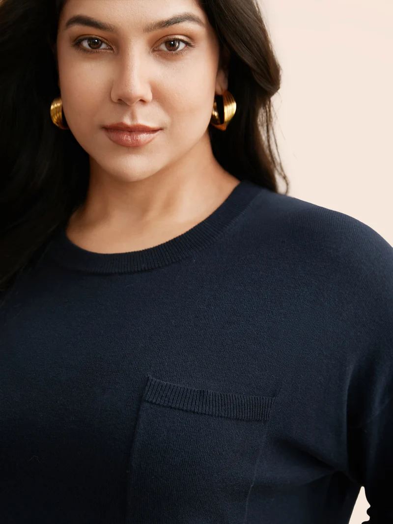 Supersoft Chest Pocket Wool Top