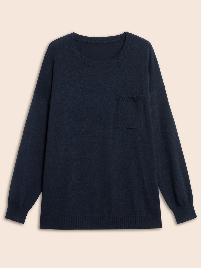 Supersoft Chest Pocket Wool Top