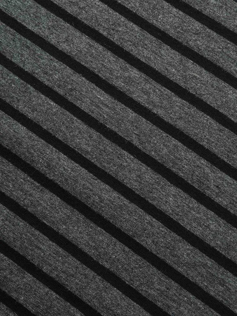 Square Neck Striped Texture Tank Top