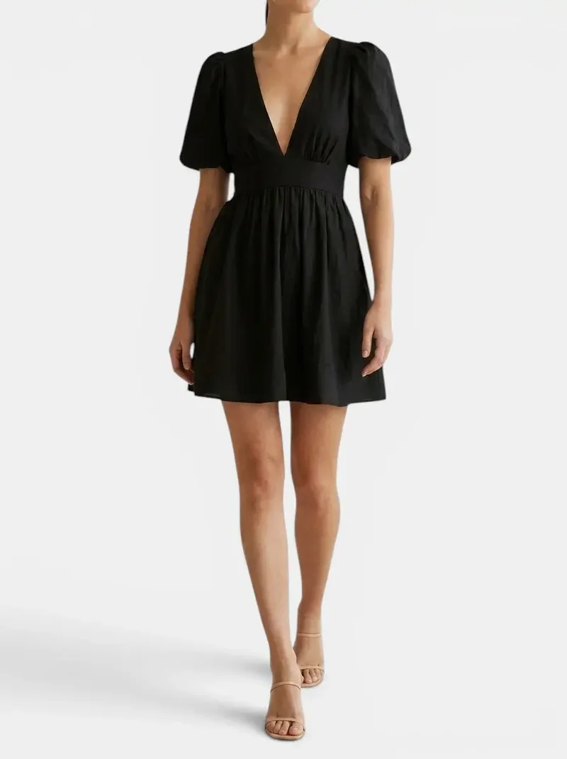 Women's Breathable Mini Dress | Trendy Chic Summer Outfit | Airy Comfortable Fit