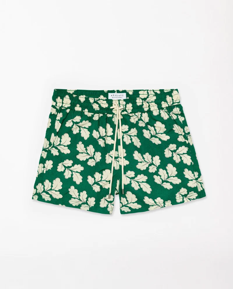 Short de bain recyclé imprimé