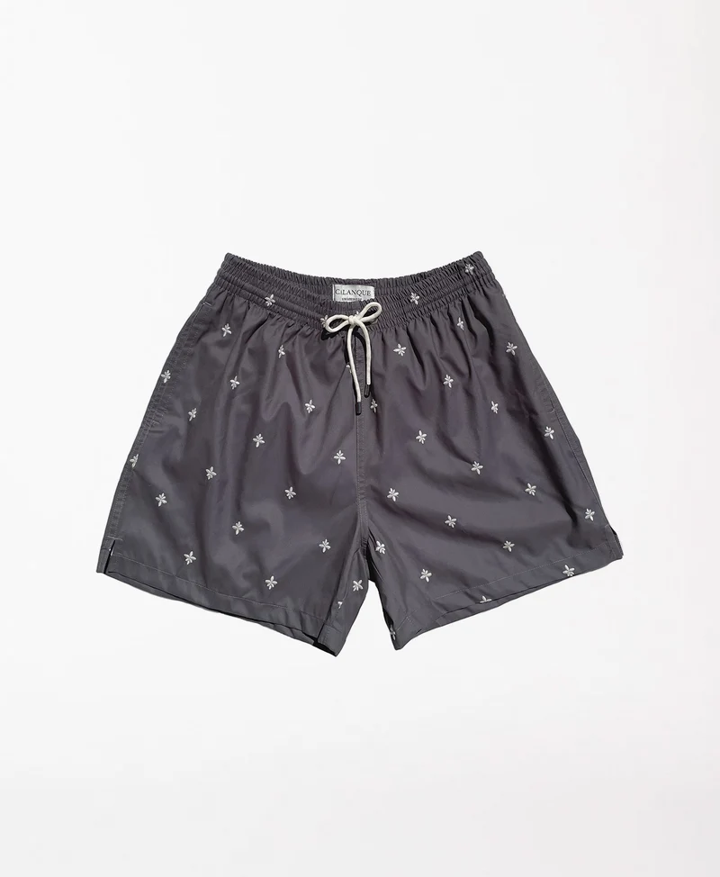 Short de bain recyclé brodé Indianaires