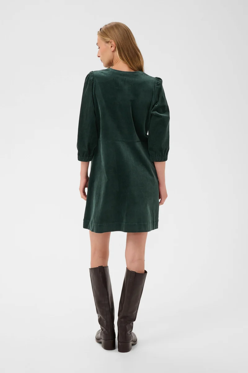 Robe courte en velours côtelé Corinna