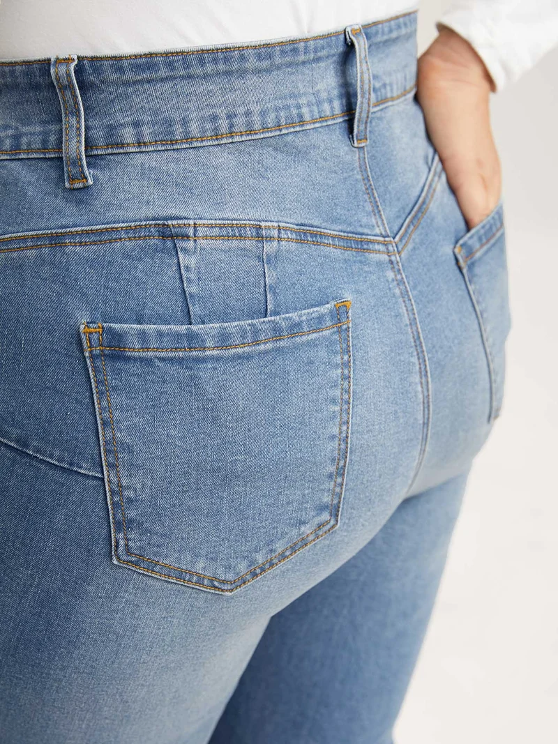 Butt-Lift Bootcut Mid Rise Jeans