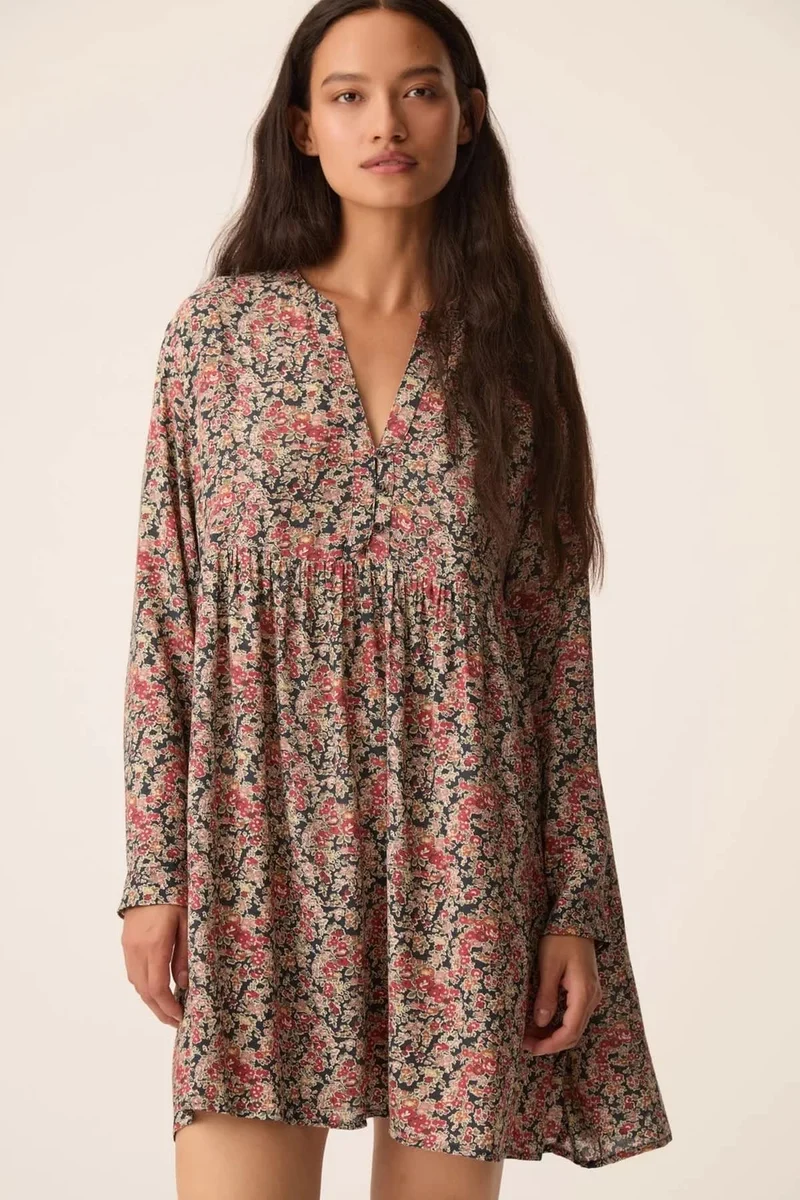 Robe courte à imprimé floral VALORINE