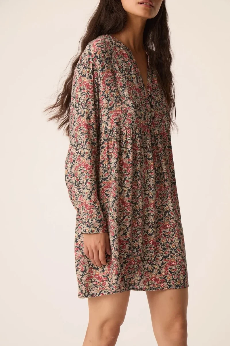 Robe courte à imprimé floral VALORINE