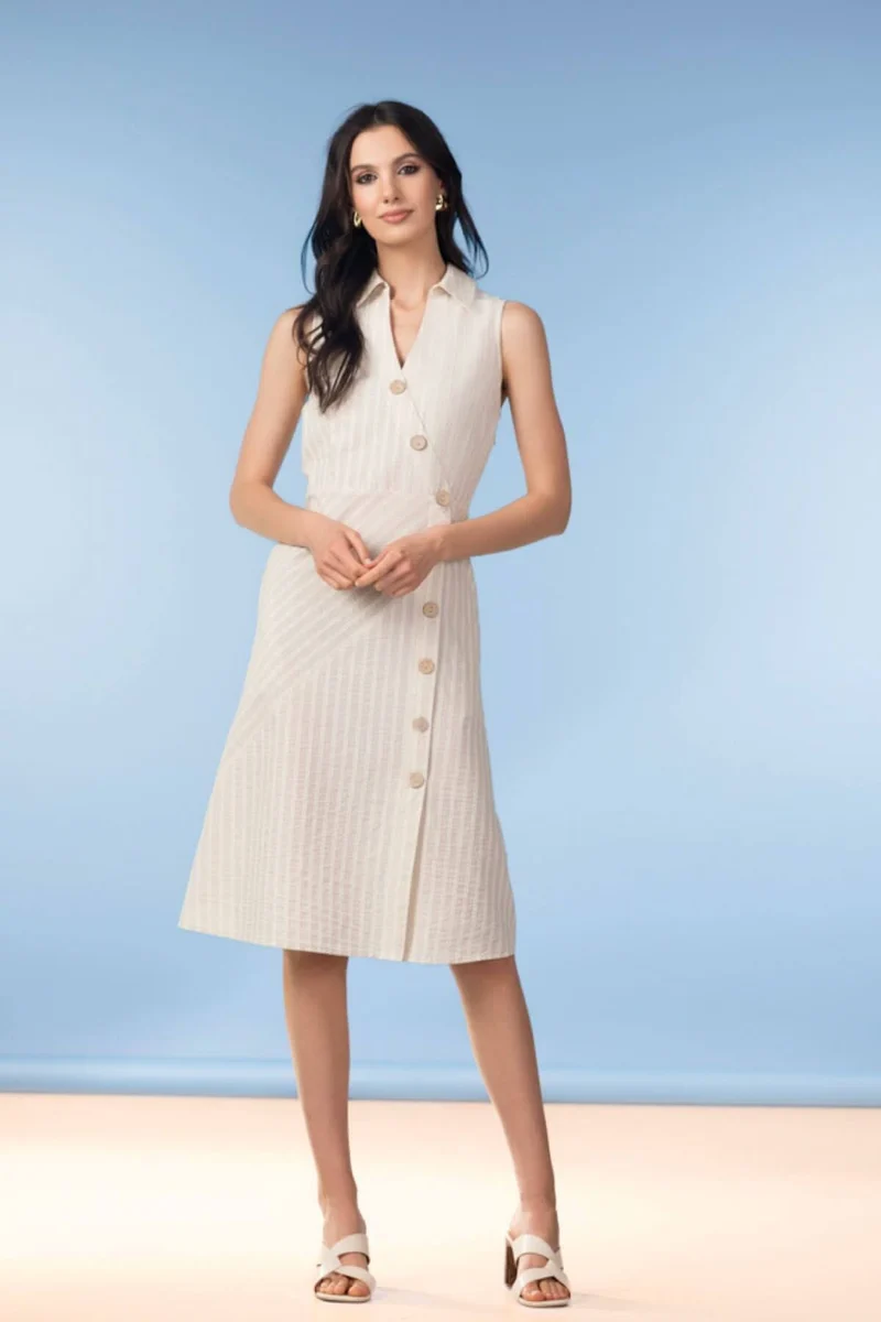 Robe portefeuille boutonnée