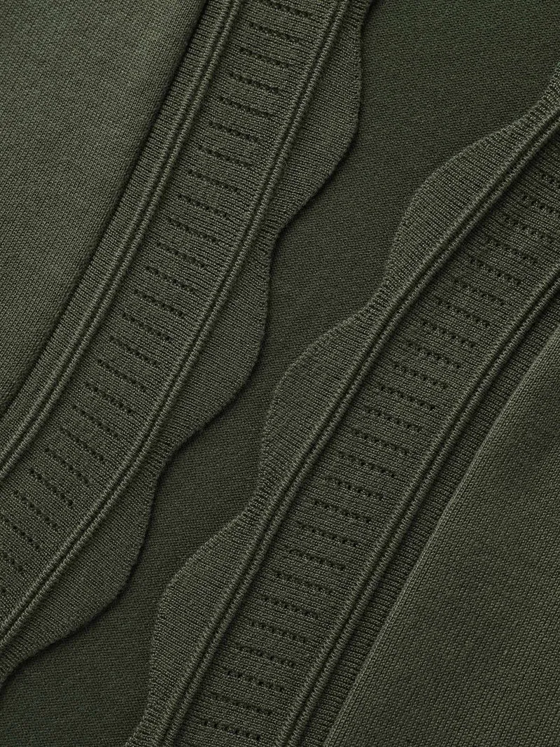 Supersoft Scalloped Trim Three-Quarter Sleeve Cardigan