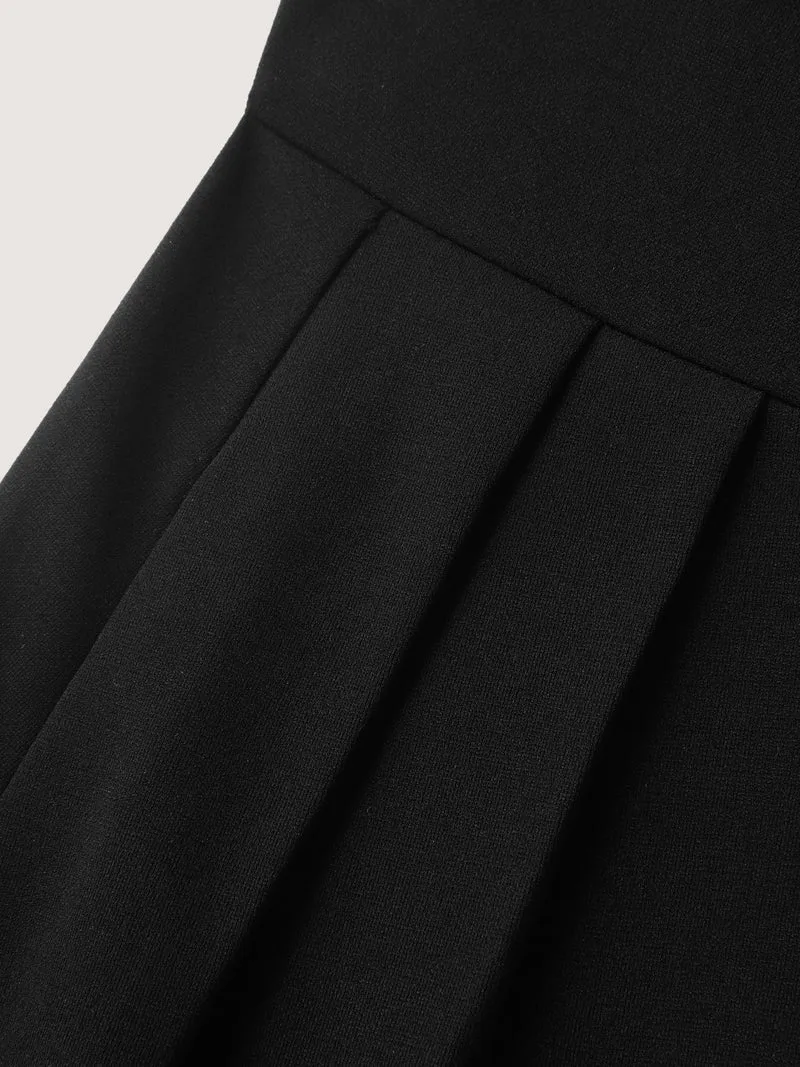 Super Stretchy Overlap Waist Midi Dress