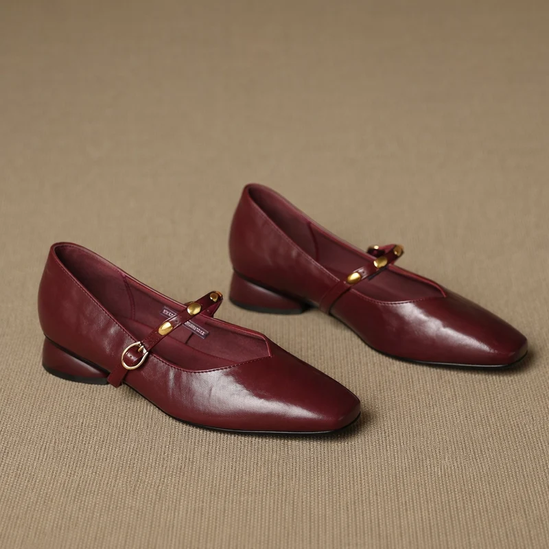 Zyra | Genuine Leather Flats