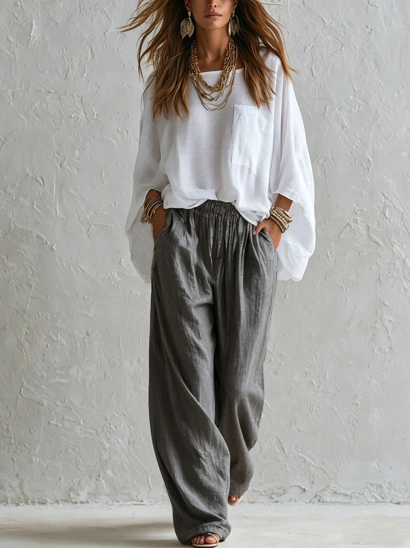 Margaret | Relaxed Top & Wide-Leg Pants Set