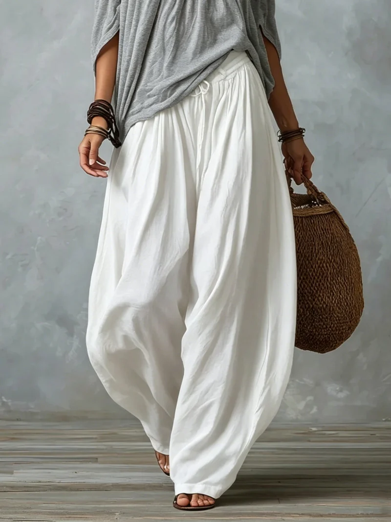 Amelia | Off-Shoulder Top & Lantern Pants Set
