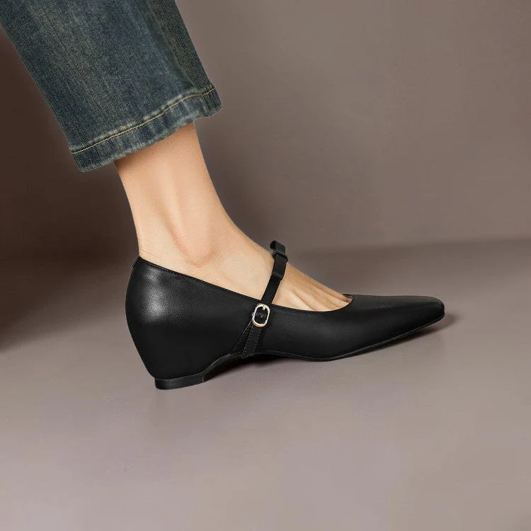 Bryony | Bow-Strap Mary Jane Pump with Concealed Heel