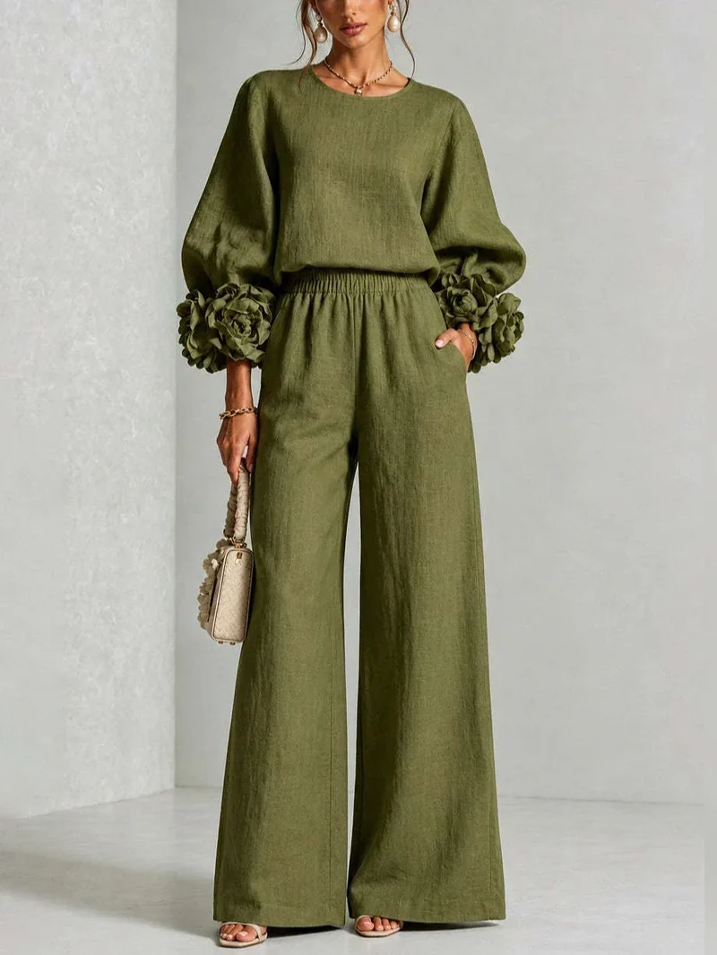 Savannah | Floral Cuff Two-Piece Set