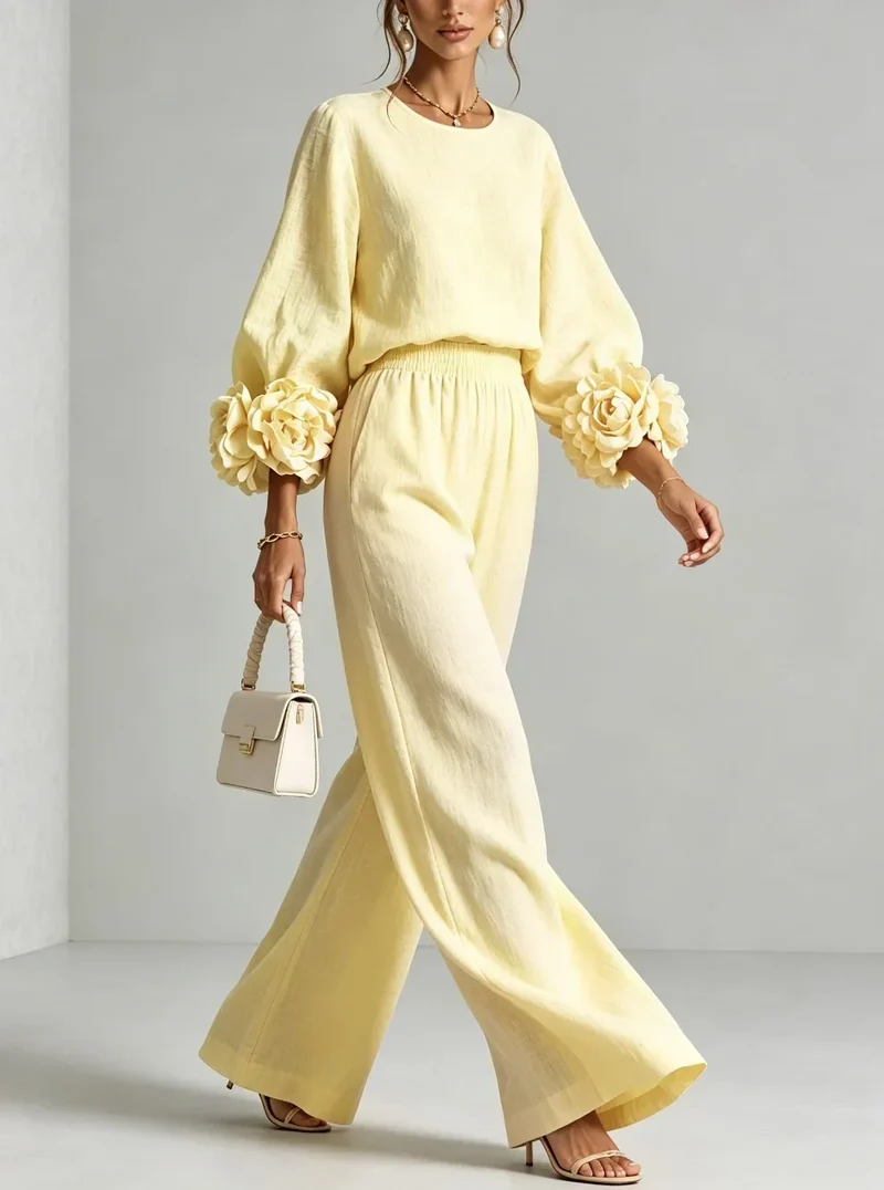 Savannah | Floral Cuff Two-Piece Set