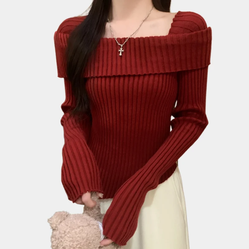 NANCY - Pull Élégant à Épaules Dénudées pour Femmes