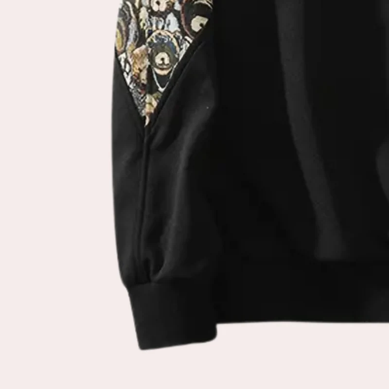 DIMAS - Sweat-shirt Masculin Imprimé Ours Original