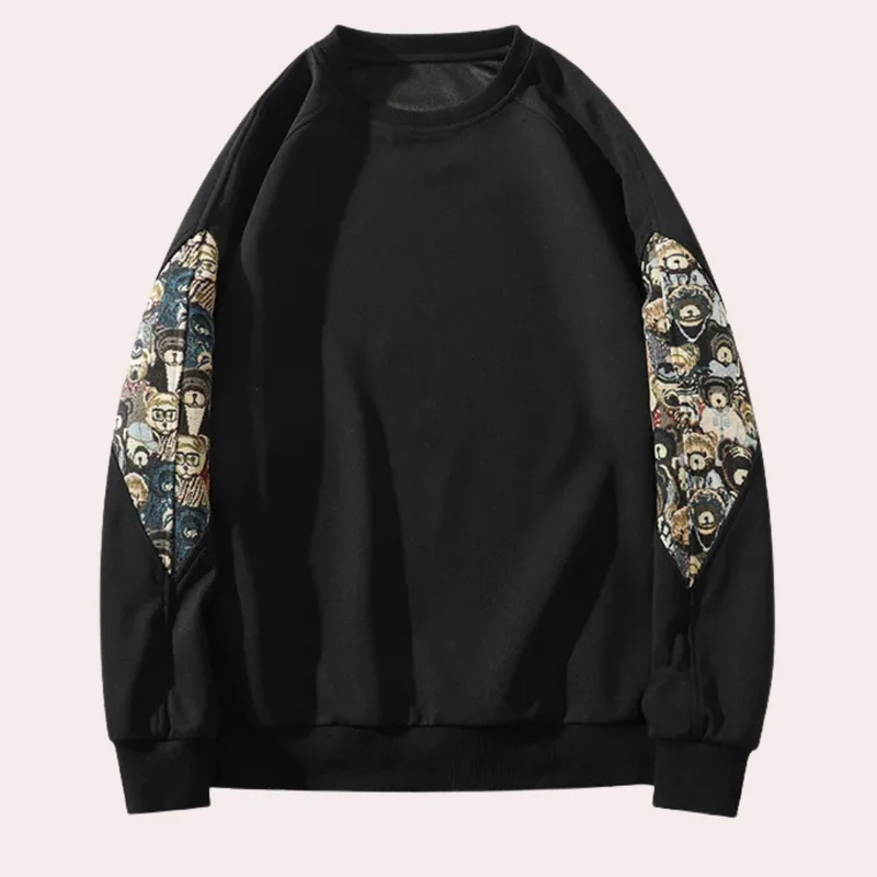 DIMAS - Sweat-shirt Masculin Imprimé Ours Original
