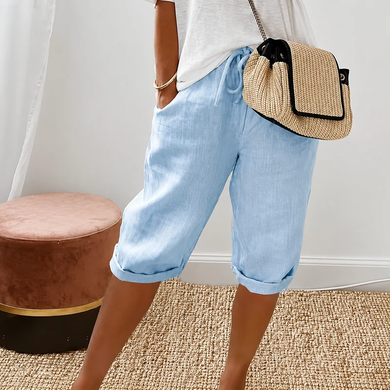DEALCROIX | Shorts Capri à Cordon Camille