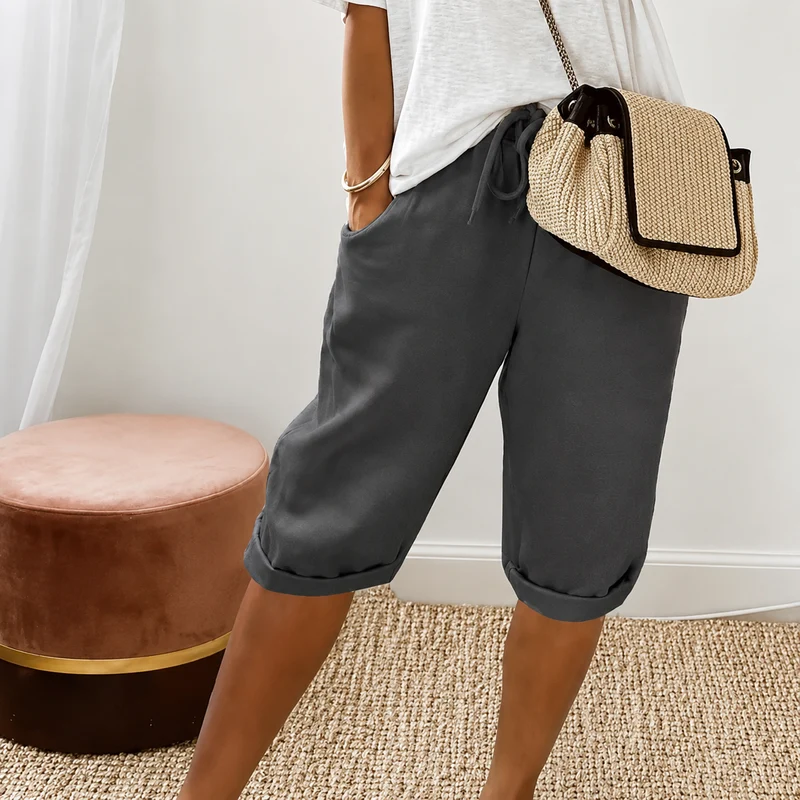DEALCROIX | Shorts Capri à Cordon Camille