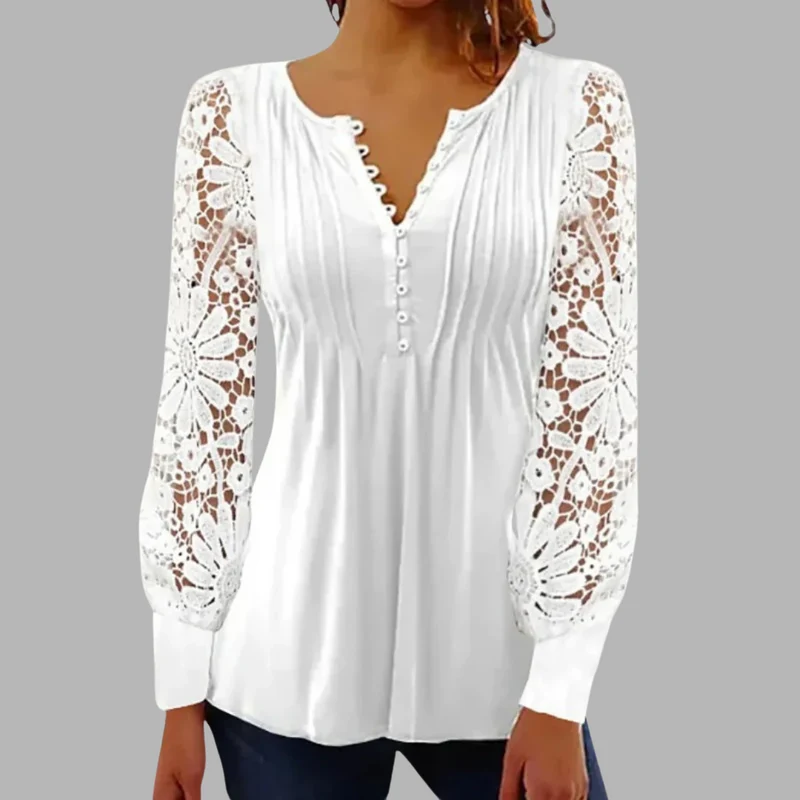 DELACROIX | Blouse Sophistiquée à Manches Longues Marianne