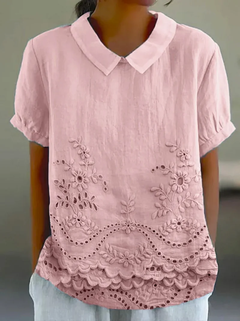 Lucieanne | Chemise Brodée Florale